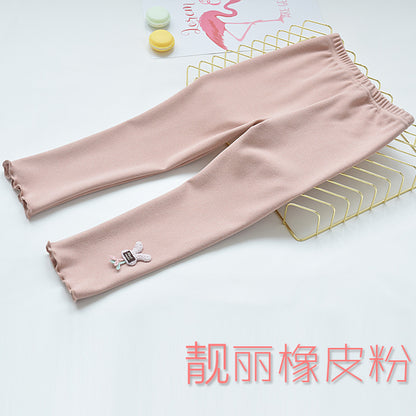 Korean girls' new autumn clothing, children's fashionable leggings, girls can wear pants, thin pants for children and middle-aged children, trendy 