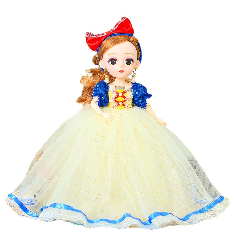 New 28cm Snow White Elsa Princess Music Doll Yade Barbie Doll Girl Birthday Children's Toy 