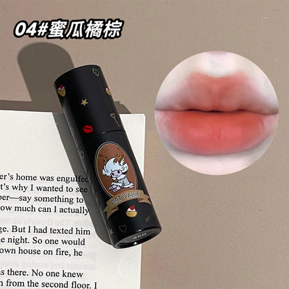 Art Value Little Dragon Girl Milk Cake Soft Matte Lip Mud Matte Velvet Whitening Lip Glaze Versatile Natural Affordable Cross-border 