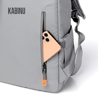 Kabinu casual backpack men's backpack street European and American simple student school bag fashion computer bag travel trend 