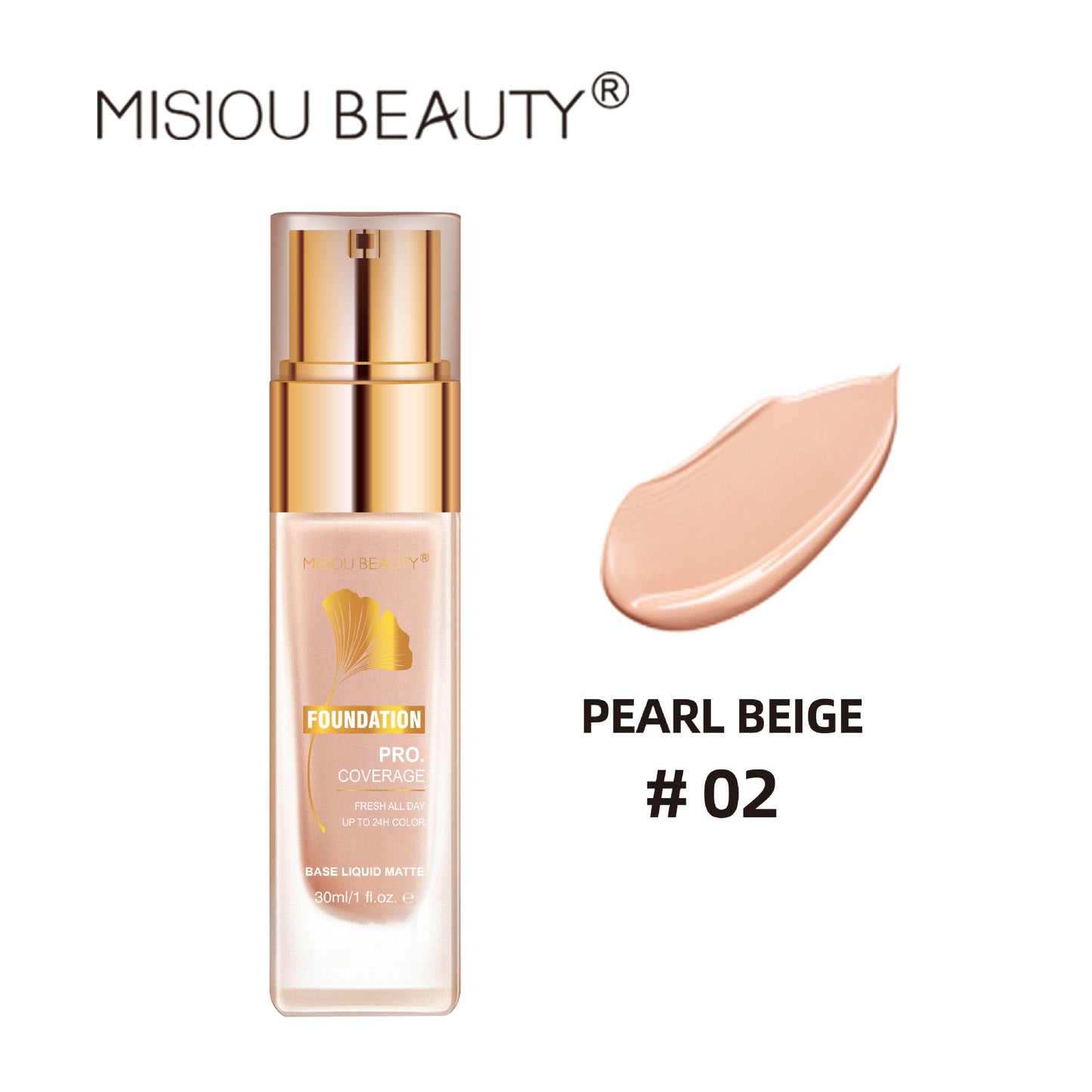 MISIOU BEAUTY Clear Concealer Liquid Foundation Waterproof Oil Control Face Correcting Concealer Setting Makeup Refreshing Moisturizing Powder 