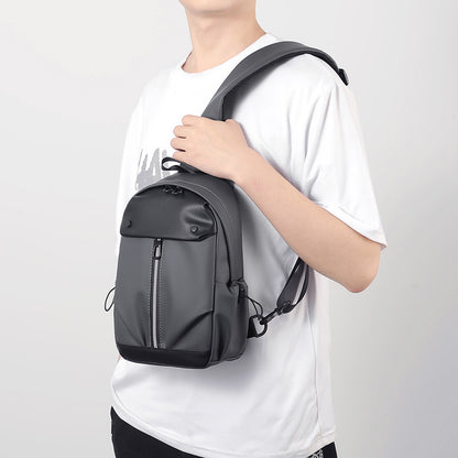 Men's Bag New Nylon Messenger Bag Fashion Commuter Chest Bag Large Capacity Shoulder Bag Casual Lightweight Travel Messenger Bag 