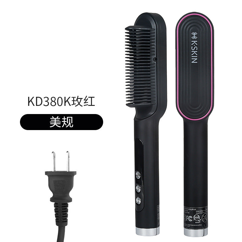 Jindao negative ion hair straightening comb, foreign trade curling plate, hair straightener, dual-purpose, non-damaging, hair straightening, cross-border exclusive supply 