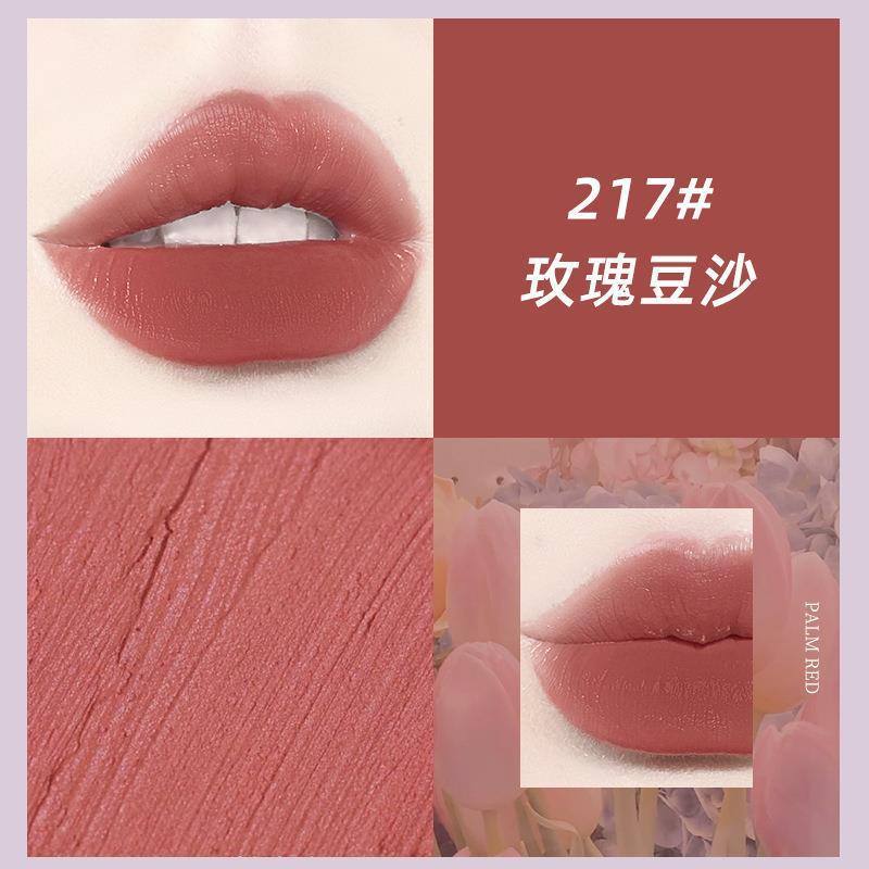 NOVO ချစ်စရာ Mist lip glaze matte matte ရေစိုခံ non-fading non-stick non-stick ခွက် အမျိုးသမီး ကျောင်းသားများ တတ်နိုင်သော high-end whitening 