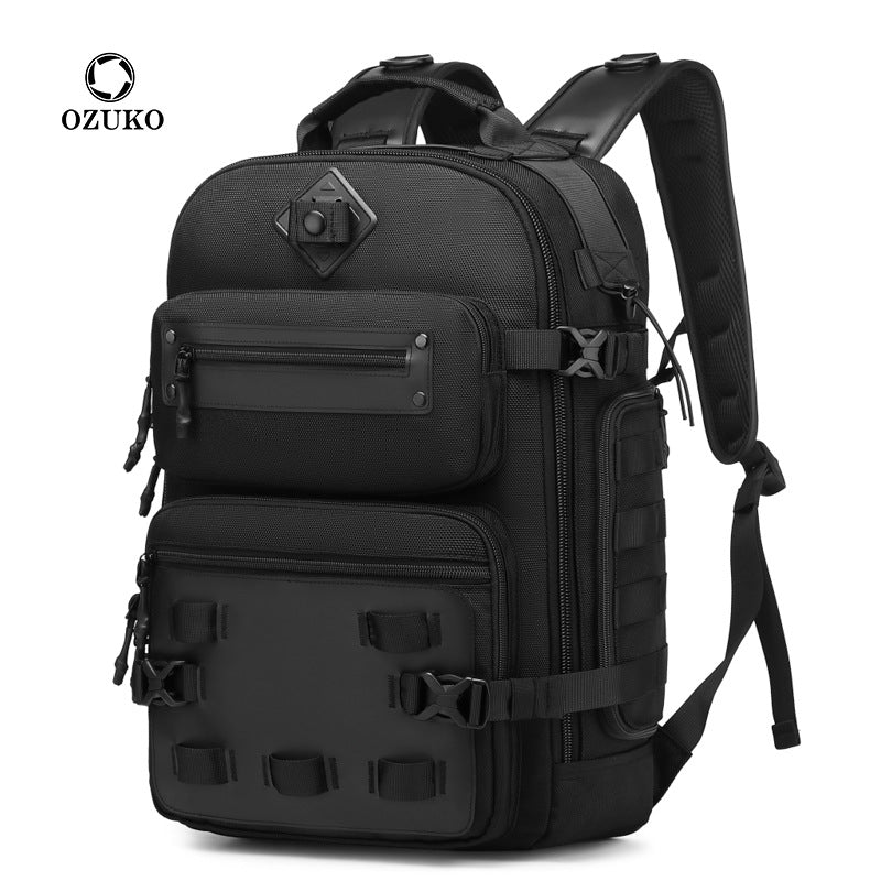 Ozuko new backpack men's outdoor sports backpack shoulder waterproof tactical men's backpack backpack 