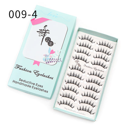 Little Devil Eyelashes DINGSEN Factory False Eyelashes 10 Pairs Internet Celebrity Thick Comic Eyelashes 