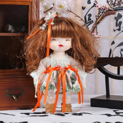 29cm ancient style vinyl doll Yade Barbie doll girl birthday gift new Chinese style gift box 