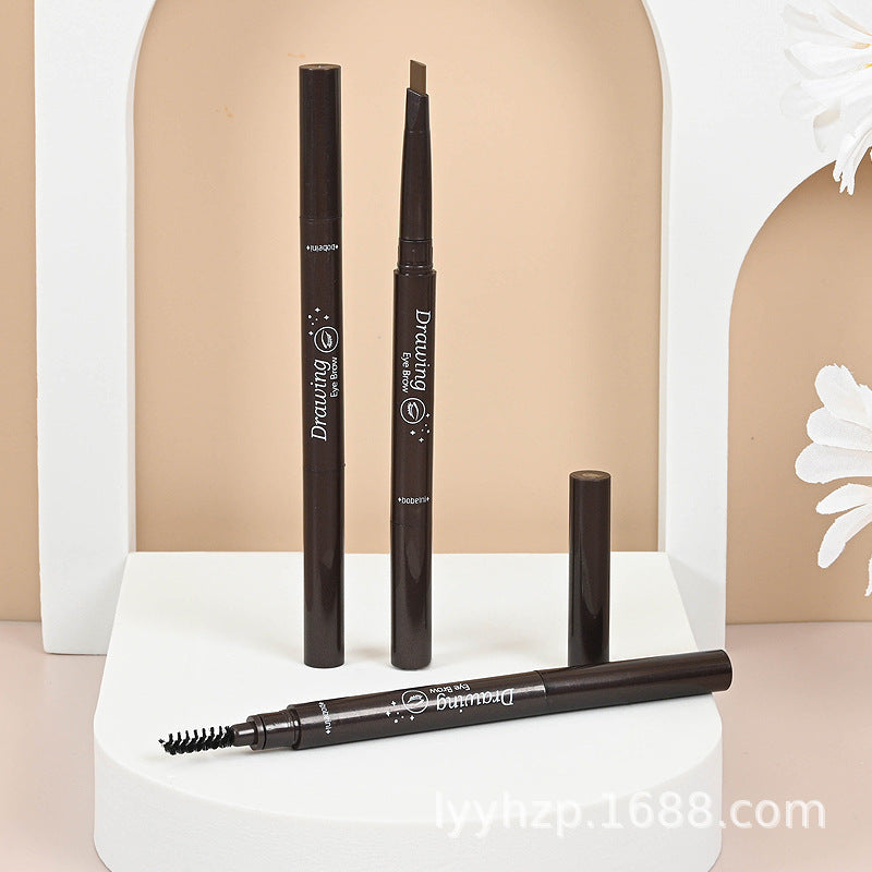 Bobani double-headed automatic rotating eyebrow pencil is not easy to smudge when exposed to water. Thin triangle eyebrow pencil is shipped on behalf of cross-border foreign trade. 