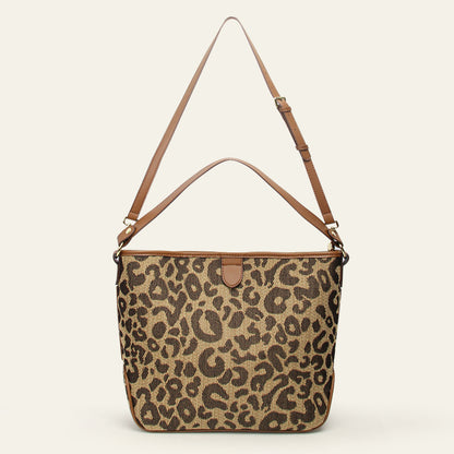 2022 New Trendy Autumn and Winter Niche Shoulder Large Bag Large Capacity Portable Tote Leopard Print Women's Bag Hot Selling New Product Hot Style 