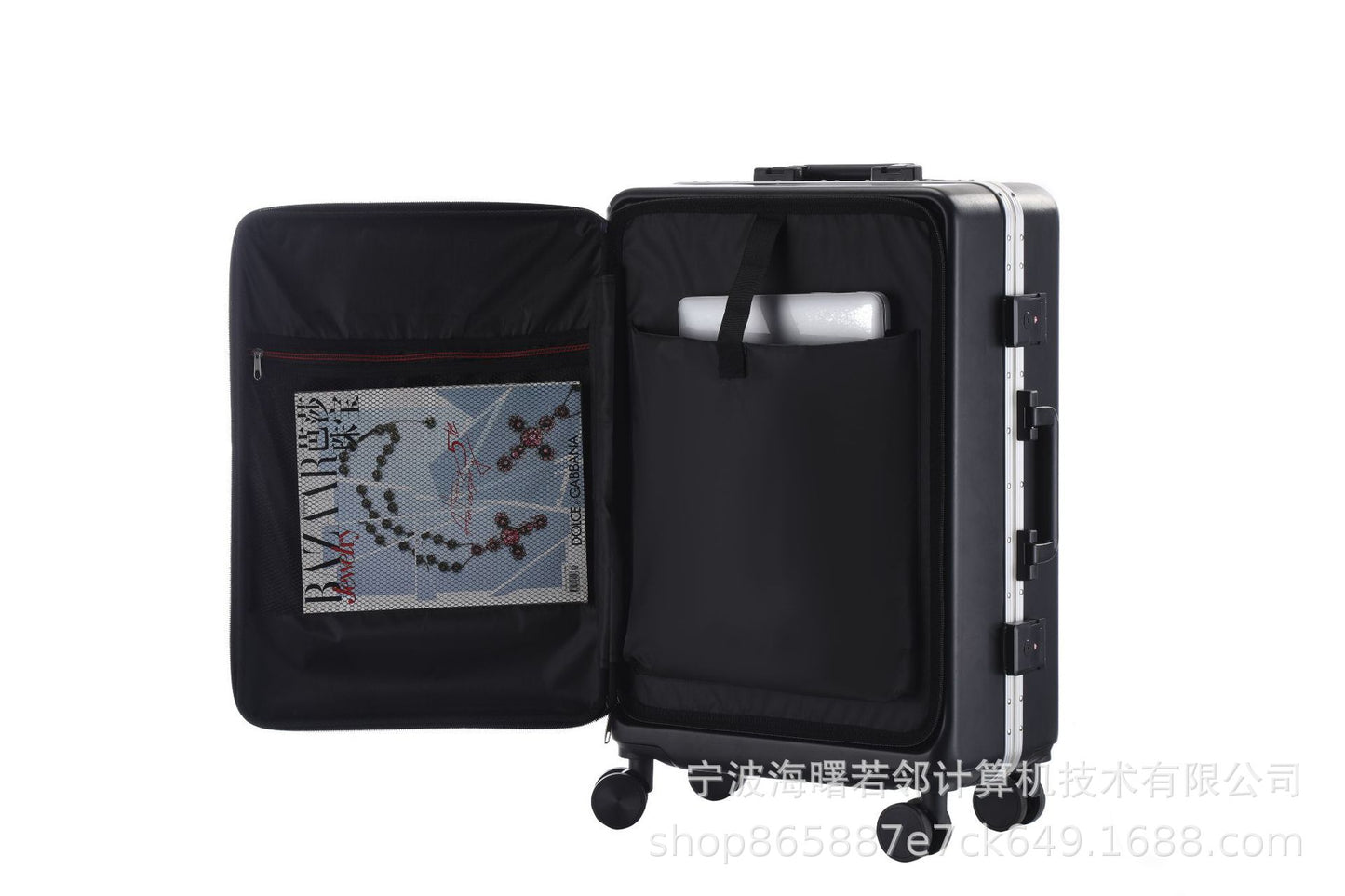 Student trolley suitcase women's front opening cover universal wheel side opening cover 26 inches men's and women's boarding luggage suitcase men's 