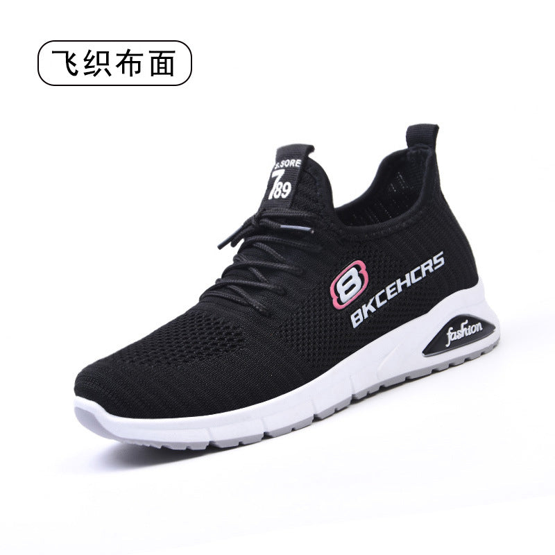 Shoes women's 2023 new trend flying woven single shoes foreign trade women's shoes soft sole shoes casual sports shoes women 