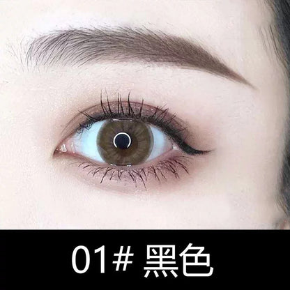 Douyin colour eyeliner အရည် ပန်းရောင် ခရမ်းရောင် အညိုနုရောင် sponge head ပါးလွှာသော eyeliner ကျောင်းသားများ တတ်နိုင်သော နယ်စပ်ဖြတ်ကျော်မိတ်ကပ် 