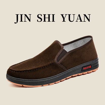 Shoes men's 2023 new spring men's shoes middle-aged and elderly men's dad shoes casual soft-soled old Beijing cloth shoes 