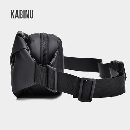 Kabinu casual chest bag, outdoor membrane waterproof shoulder bag, lightweight and wear-resistant student cross-body bag, practical mobile phone bag 