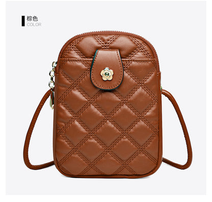 Cross-border rhombus women's bag 2023 new mobile phone bag fashion trend mini shoulder bag crossbody bag women's wholesale 