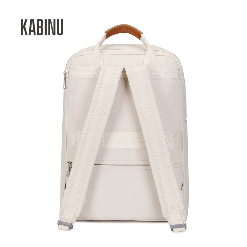 Kabinu lightweight women's computer bag casual backpack solid color middle school student bag work commuter backpack logo