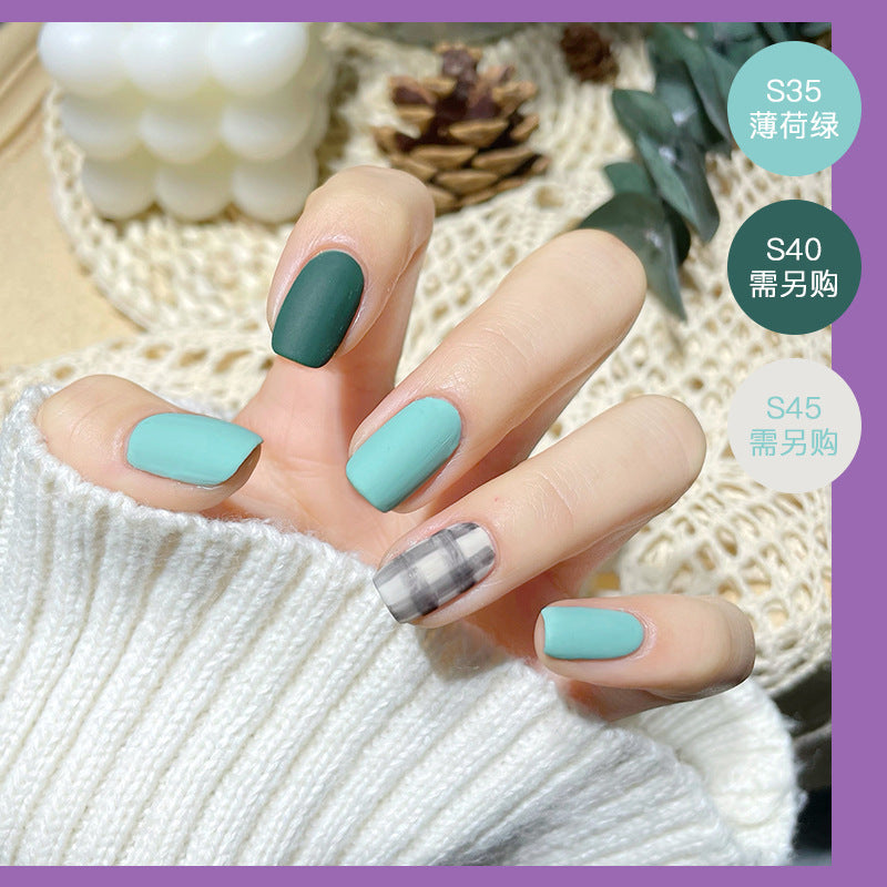 2023 new nail polish spring and summer color water-based frosted nail polish, non-peelable, baked and naturally dried, available for pregnant women 