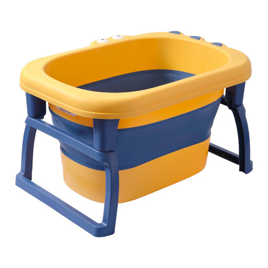 Baby bath tub children's bath bucket baby bath bucket home large foldable sitting and lying children's bath swimming bucket 