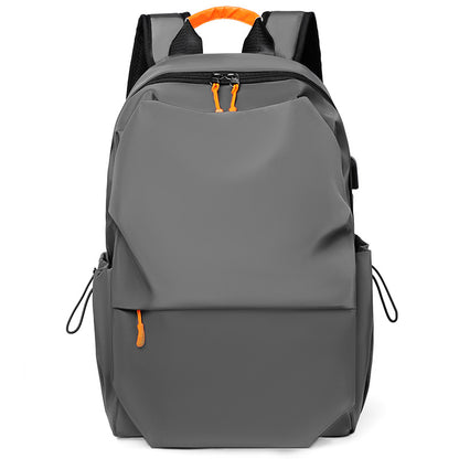 Kabinu2022 new backpack outdoor casual backpack solid color business commuting computer bag middle school student school bag 