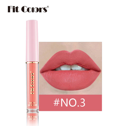 Fit Colors 12-color non-stick matte lip gloss matte velvet liquid lipstick lip gloss cross-border 