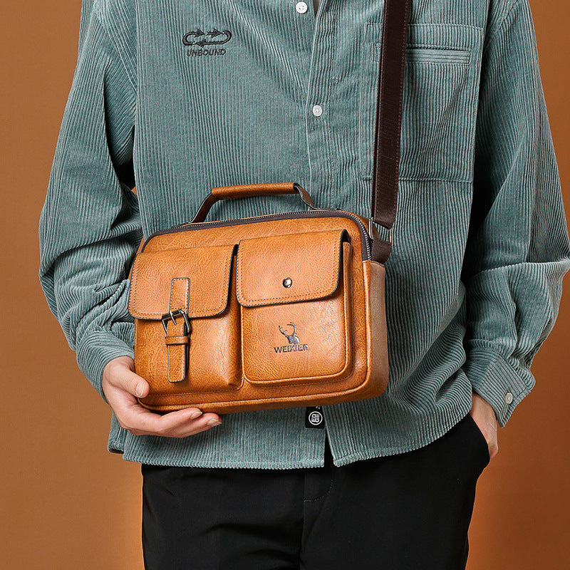 Men's Messenger Bag Messenger Bag Men's Satchel Bag Men's Shoulder Bag Casual Men's Messenger Bag Retro Shoulder Bag Men's Bag