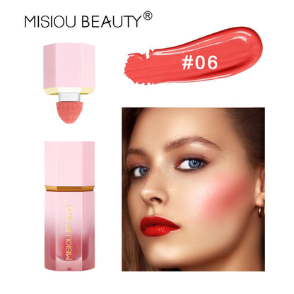 MISIOU BEAUTY နယ်စပ်ဖြတ်ကျော် အလှကုန် အရည် blush eye shadow contouring နေလောင်ခံ အမျိုးသမီး facial rouge watercolor မိတ်ကပ် 