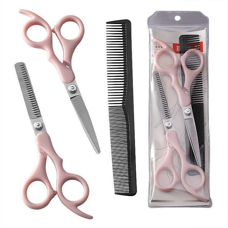 Children's stainless steel hairdressing special pet scissors full set of dental scissors flat scissors hairdressing tools barber scissors set 