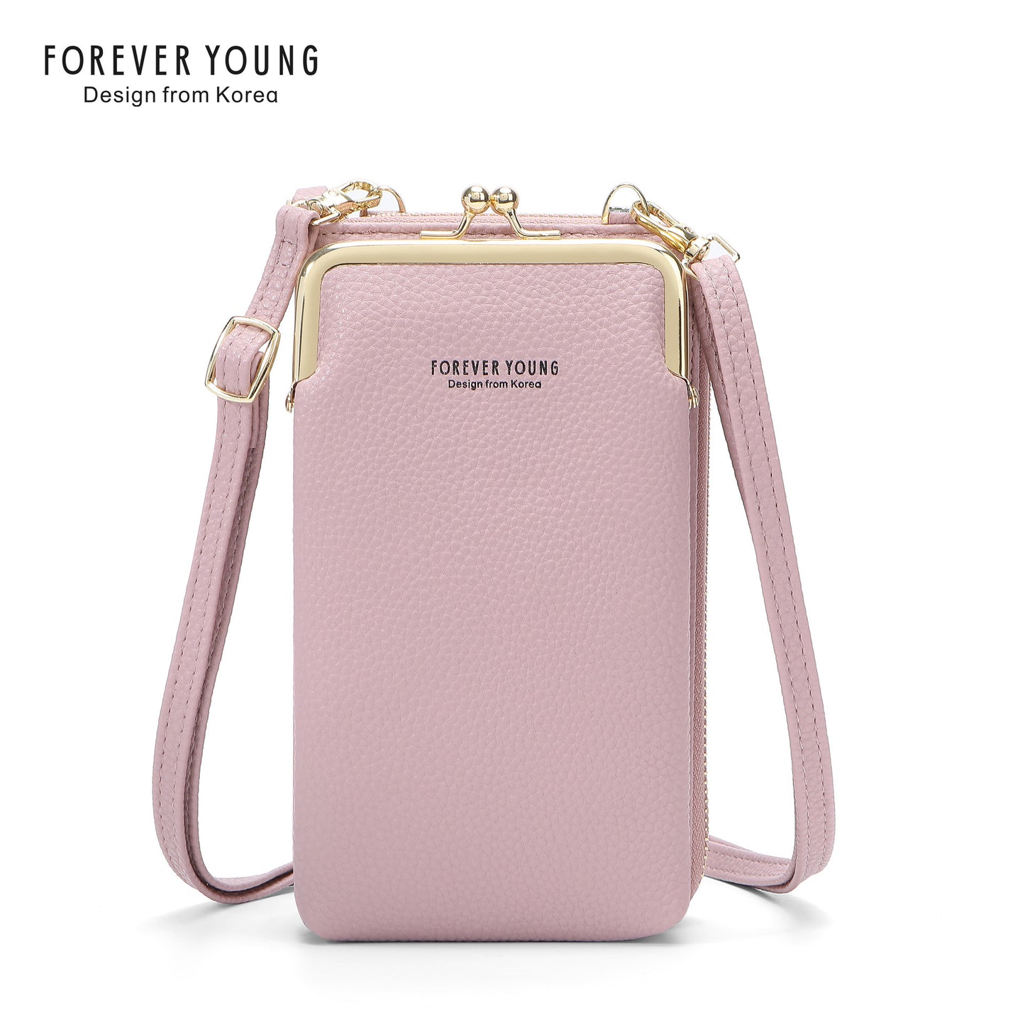 foreveryoung mobile phone bag crossbody Women's bag ရိုးရှင်းပြီး ခေတ်ဆန်သော လိုက်ချီးပုံစံ ကြီးမားသောစွမ်းရည်အကြွေစေ့ပိုက်ဆံအိတ် နိုင်ငံခြားရောင်းဝယ်ရေး 