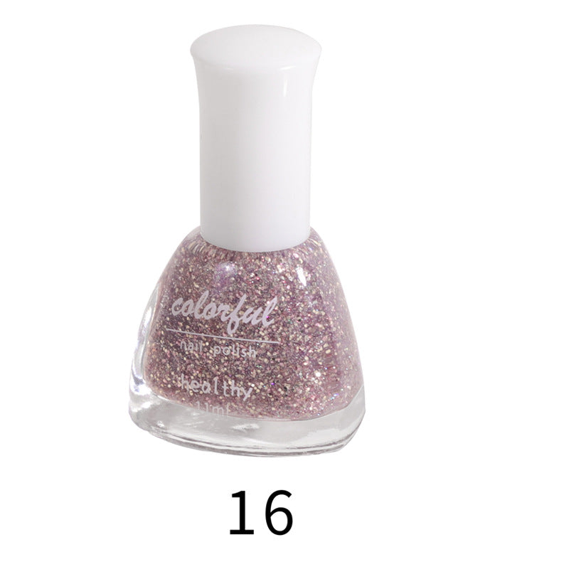 2022 New Beisjie seven-day water-based nail polish metallic sequin internet celebrity color development no-bake nail polish wholesale 