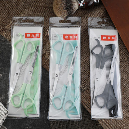 Children's Baby Haircut Scissors Set Bangs Teeth Scissors Flat Scissor Comb Pet Grooming Tools Hairdressing Scissors Set