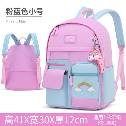 Cross-border ridge protection light weight school backpack shoulder bag big children's backpack girls children primary school schoolbag wholesale 