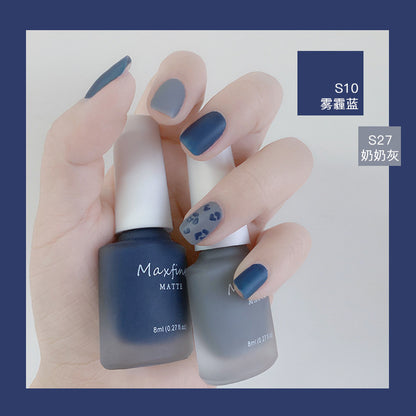 2023 new nail polish spring and summer color water-based frosted nail polish, non-peelable, baked and naturally dried, available for pregnant women 