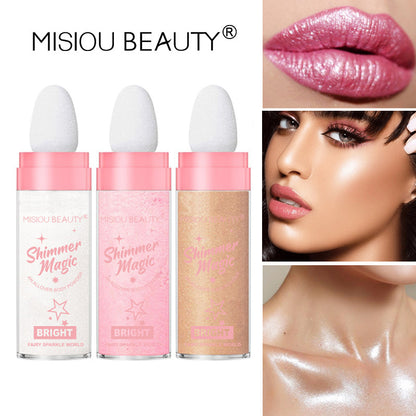 MISIOU BEAUTY cross-border new product fairy makeup highlight powder brightens the whole body highlight powder contour powder 