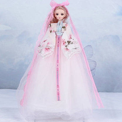 Girls toys ancient style princess wedding dress Hanfu Yade Barbie doll vinyl joint doll agency recruitment 