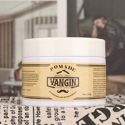 Factory direct sales VANGIN retro hair oil, hair wax, moisturizing hair mud, long-lasting styling, fluffy style for men 