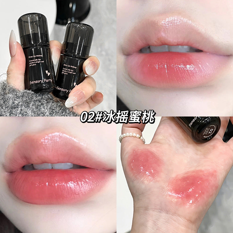 Sensory Party new sweet and cool mirror lip glaze Xiaohongshu affordable student lipstick light makeup lip gloss makeup 