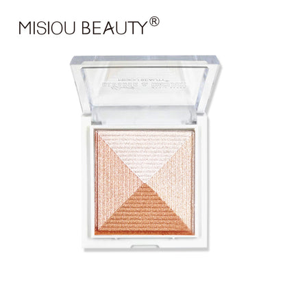 MISIOU BEAUTY cross-border high-gloss blush eyeshadow palette glitter nude makeup brightens and contours three-dimensional high-gloss 