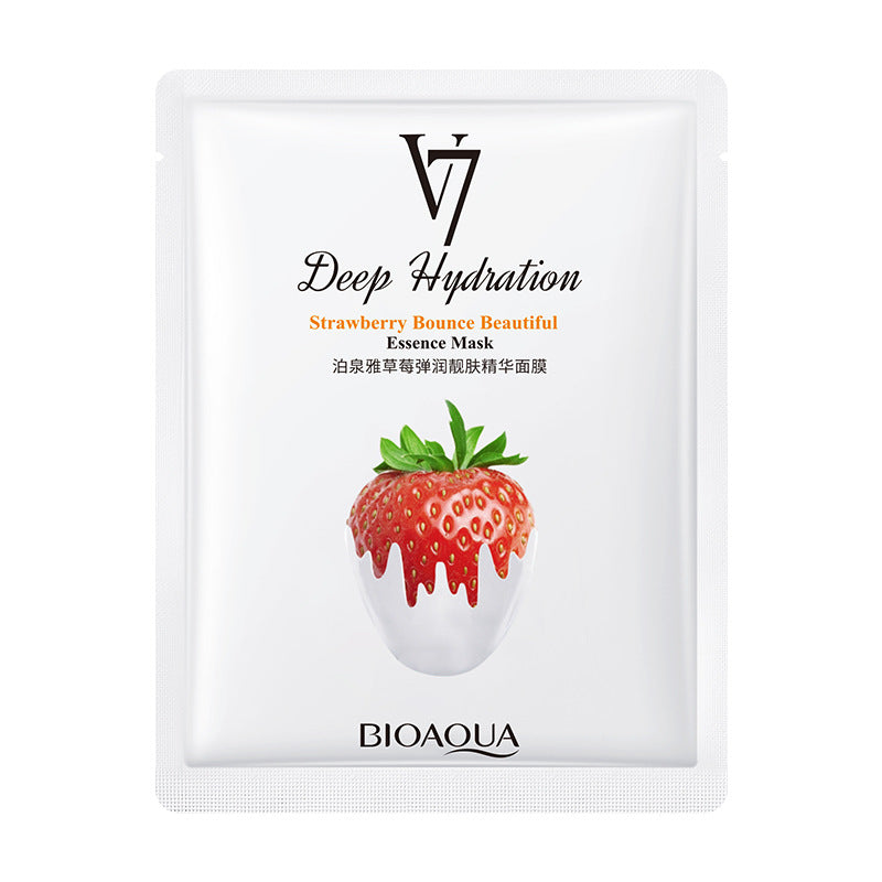 Boquanya V7 Fruit Moisturizing Mask Fruit Essence Mask Moisturizing and Oil Control Facial Skin Care Products Single Piece 