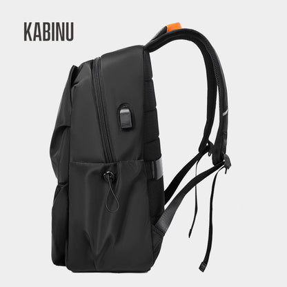 Kabinu2022 new backpack outdoor casual backpack solid color business commuting computer bag middle school student school bag 