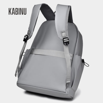 Kabinu solid color backpack casual woven drawstring middle school student school bag work business computer bag outdoor backpack 