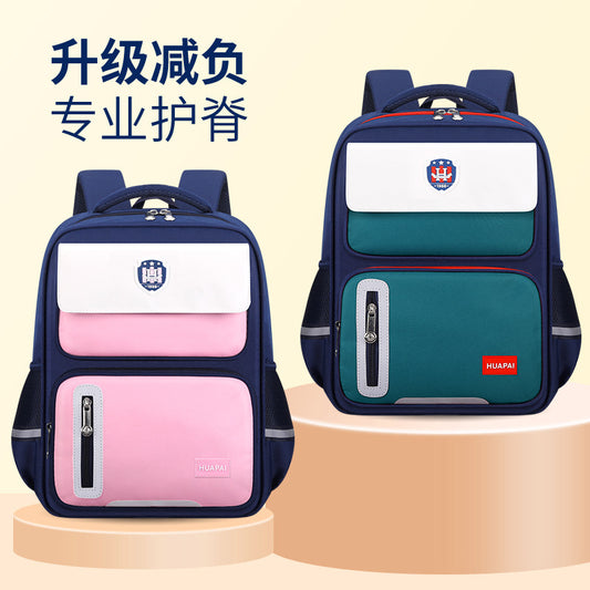 The new primary school schoolbag British style children's 1-3-6 grade space cartoon backpack can print LOGO