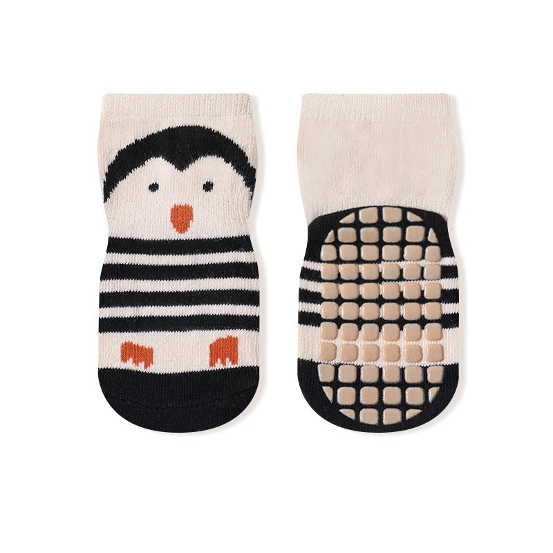 Spring and autumn floor socks baby glue non-slip children's floor socks baby toddler socks type A medium tube cotton socks 