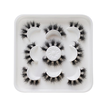 dingsen false eyelashes factory cross-border stable supply of explosive hair, a total of 5 pairs of messy thick eyelashes 