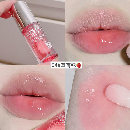 Sensual party sweet fruit lip gloss moisturizing light lip makeup base lip oil soft plump lips 