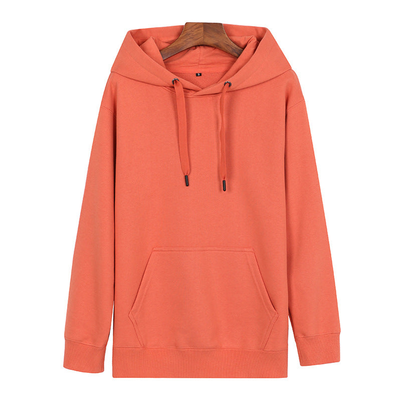 2022 new spring and autumn trend fashion loose high-quality thickened terry hooded pullover sweater long sleeves can be printed 