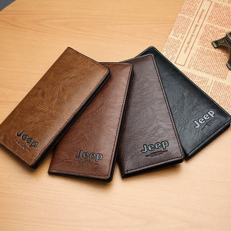 Foreign trade new men's wallet long section ultra-thin soft side clutch bag multi-functional wallet pu money bag coin purse spot 