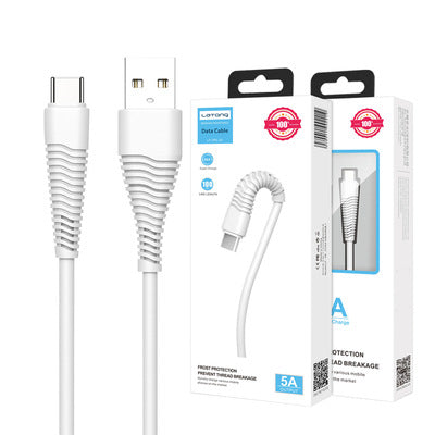 Letang is suitable for iPhone13 flying fish anti-break data cable Android Type-C super fast charge 5A mobile phone charging cable 