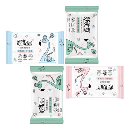 Shuyunxiang Pocket Wet Wipes 10 ခု၊ ကလေးအစို အိမ်သာသုံးစက္ကူ အထုပ် 20၊ တစ်ခါသုံး အစိုသုတ်များ အခမဲ့ ပို့ဆောင်ပေးပါသည်။ 