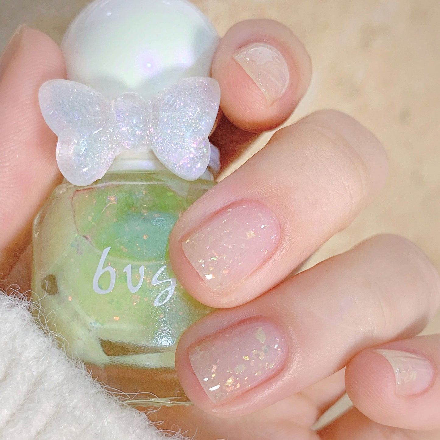 BVG small diamond nail polish no baking quick drying long-lasting water-based can be peeled off student manicure spot one piece delivery