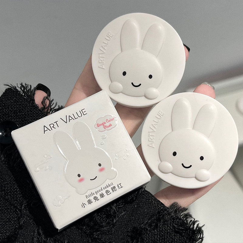 Little cute rabbit single color blush four colors optional affordable light makeup cosmetics student low saturation makeup wholesale 